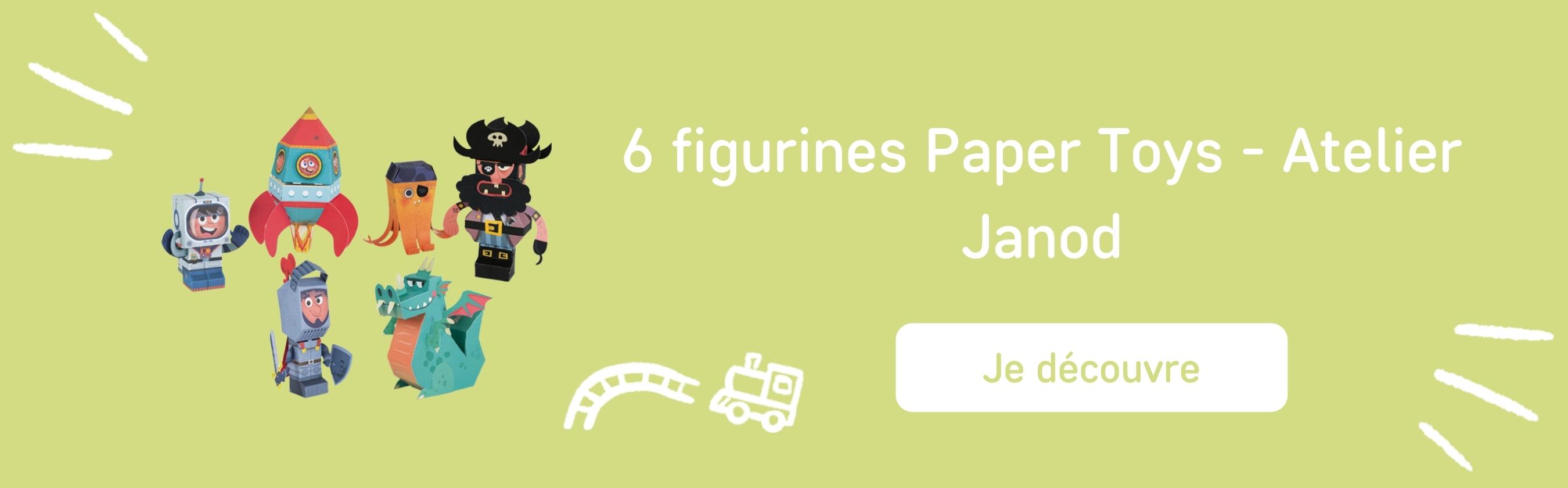 6 figurines Paper Toys - Atelier Janod